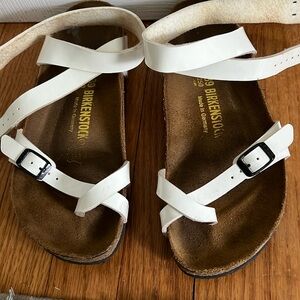 Birkenstock White Ankle Strap Samdals